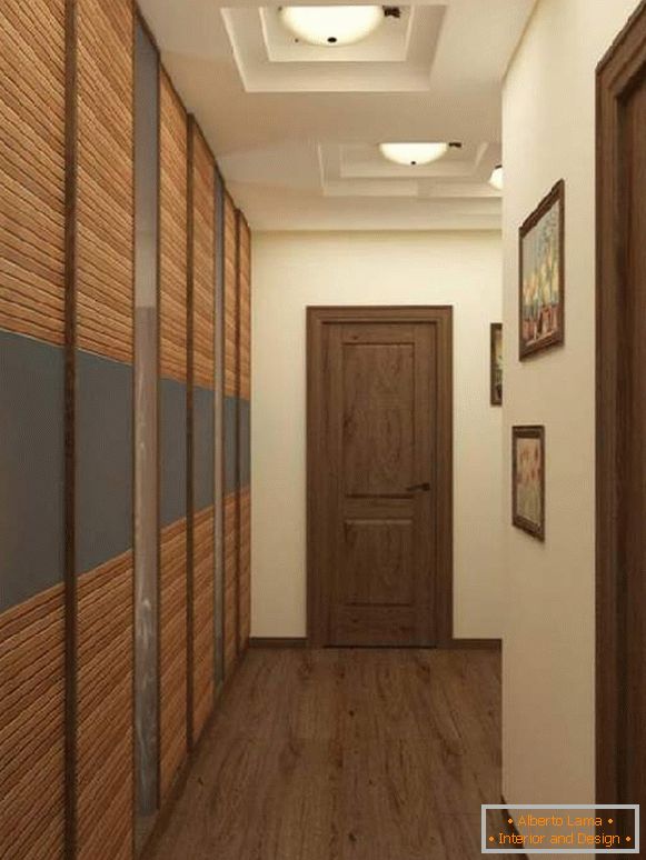couloir dans un couloir étroit avec une armoire, photo 18
