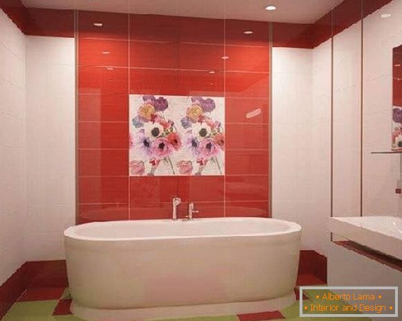 pose de carrelage sur le sol dans la salle de bain, photo 24