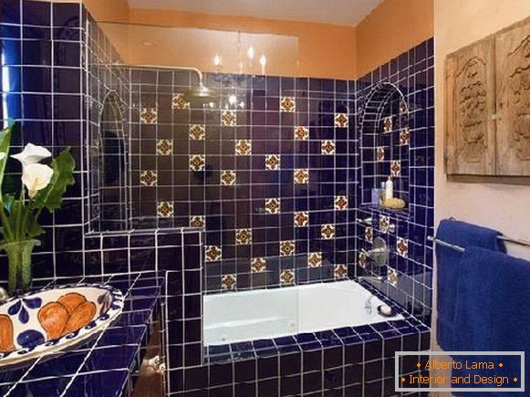 disposition verticale des carreaux dans la salle de bain, photo 7