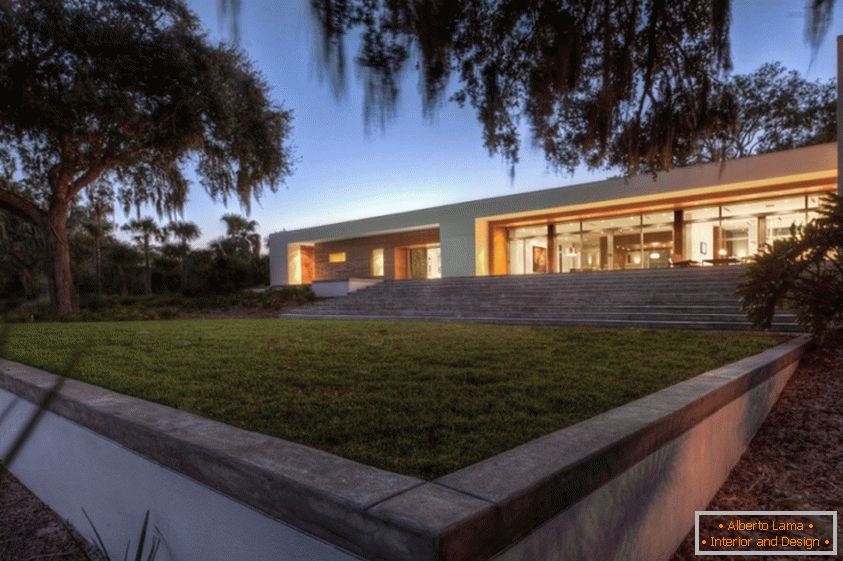 Architecture d'une maison de campagne en Floride