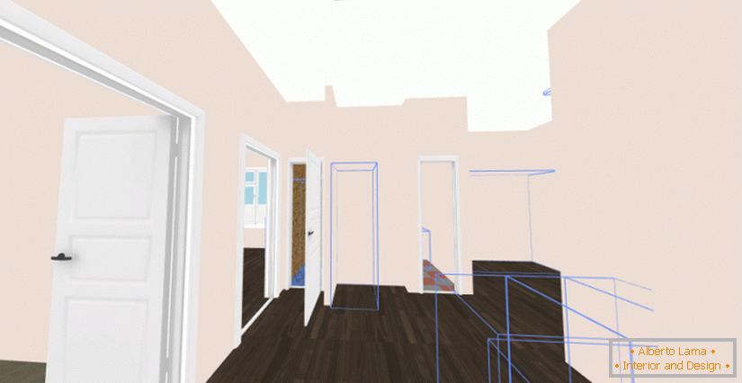 Modélisation 3D de l'intérieur de la maison