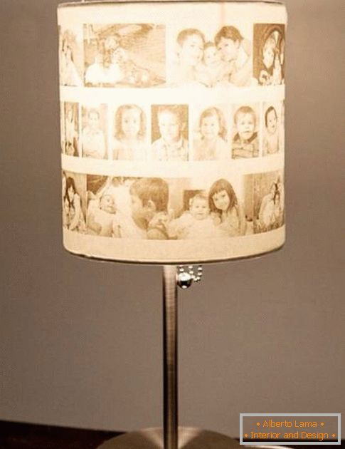 Lampe de table de photos