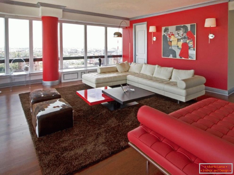 Design d'intérieur en rouge selon Feng Shui