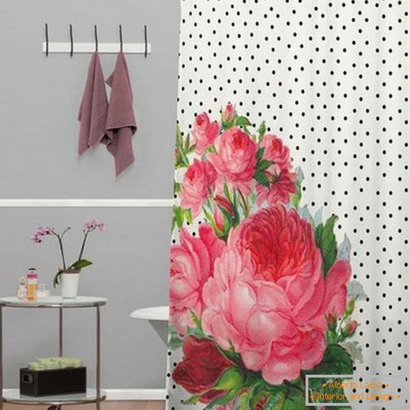 rideau pour salle de bain en polyester, photo 1