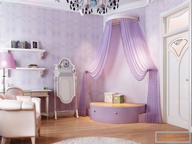 luxe-cristal-lustre-mixte-avec-blanc-canapé-près-rond-enfants-tapis-plus-violet-pour-garder-vos-petites-filles-heureux