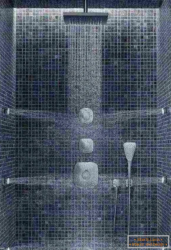 robinets de douche intégrés