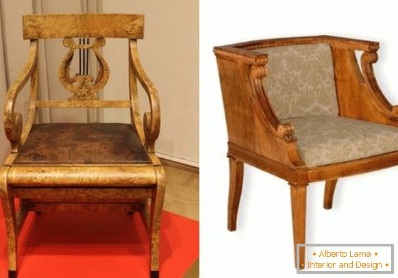 Meubles soviétiques des années 30: fauteuils