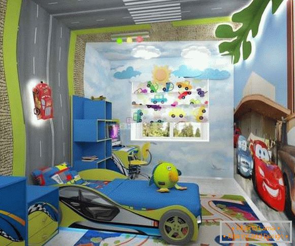 intérieur d'une chambre d'enfants pour un garçon de 7 ans, photo 12