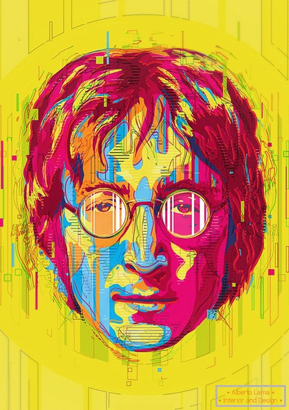 Illustration de John Lennon, Mart Biemans