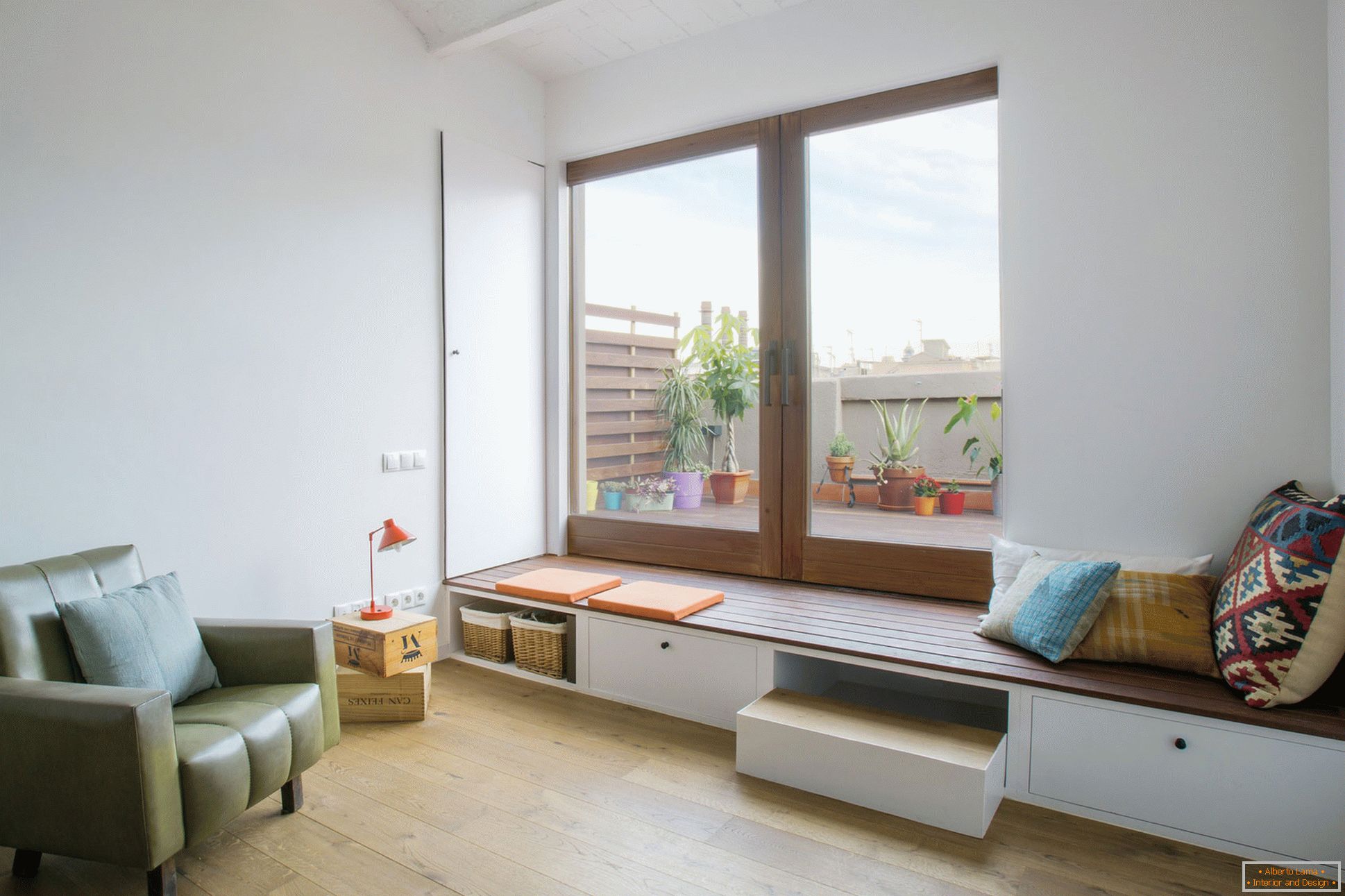 Design d'intérieur d'un petit appartement à Barcelone