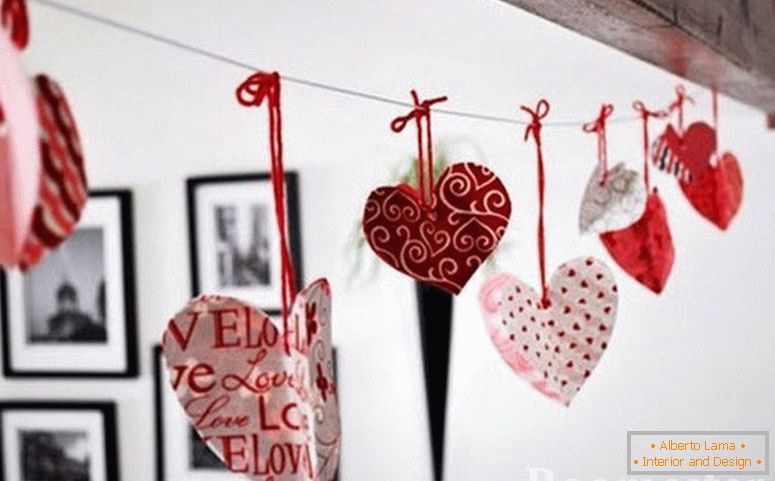 Valentines sur le fond des peintures sur le mur