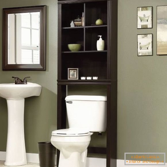 Placard dans les toilettes - photo de meubles de salle de bain
