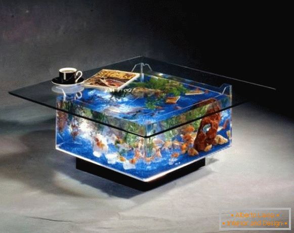Table basse-aquarium
