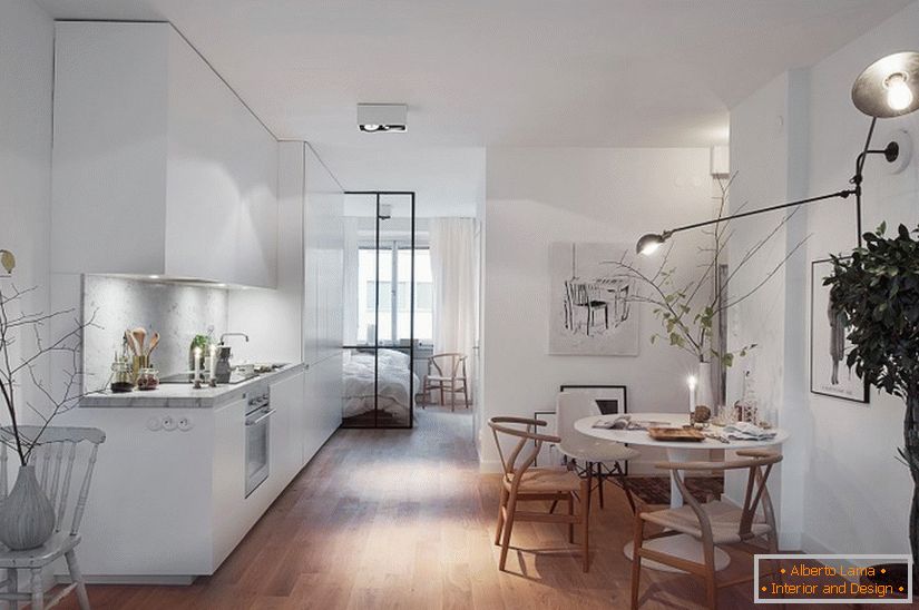 Design d'intérieur d'un appartement en Suède