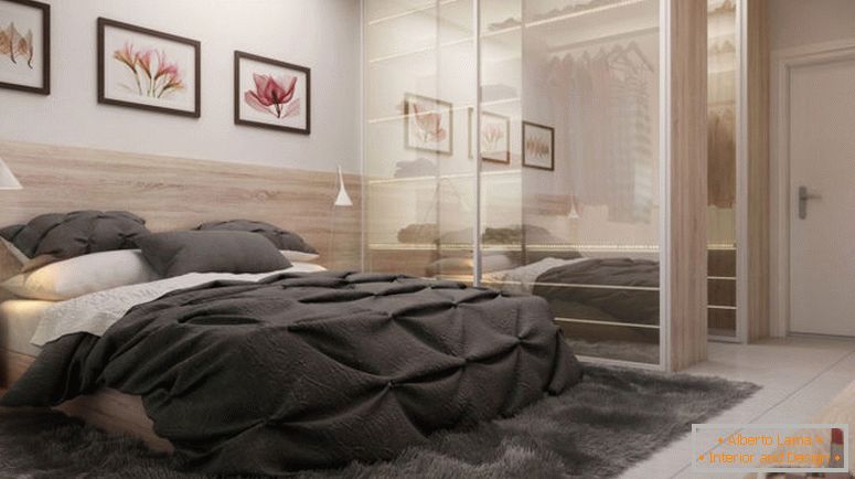 design de chambre à coucher texturé