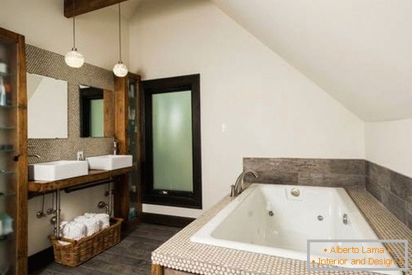 Rénovation de salle de bain en style loft - choisissez une tuile