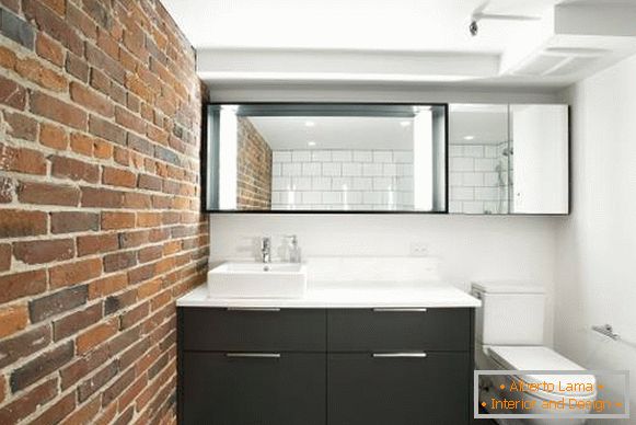 Meubles de salle de bain modernes dans le style loft