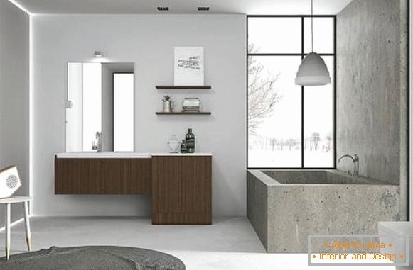 Meubles de salle de bain modernes de style loft