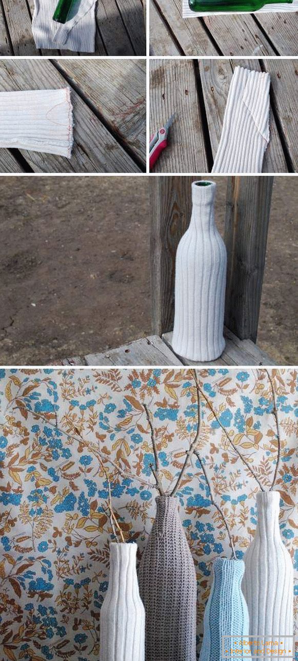 Comment faire un beau vase de vos propres mains à partir d'une bouteille