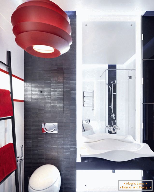 Design de salle de bain dans le style fusion