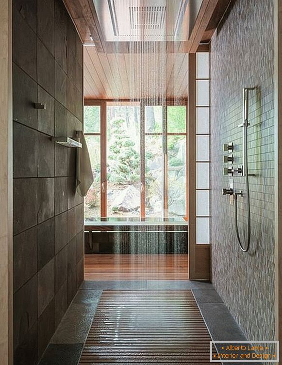 Douche moderne dans la maison