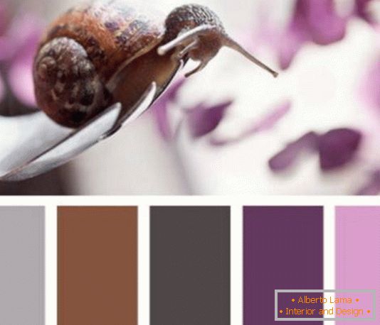 Palette violette luxueuse