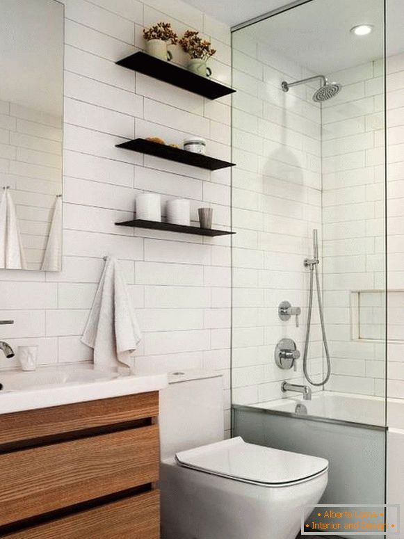 Design de salle de bain dans un style frais et moderne