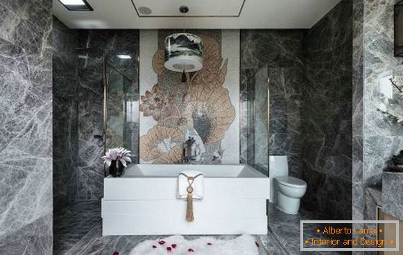 Design de salle de bain luxueux dans le style chinois