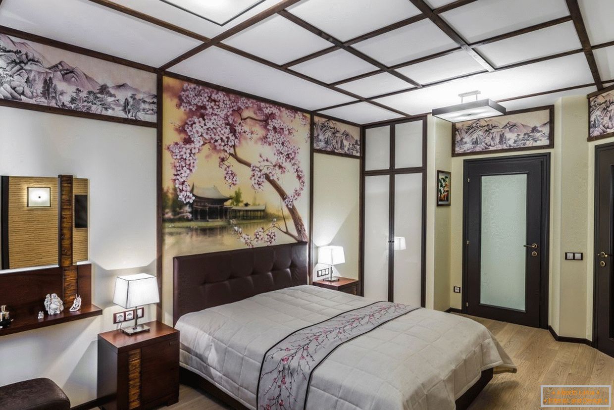 Intérieur de la chambre в японском стиле