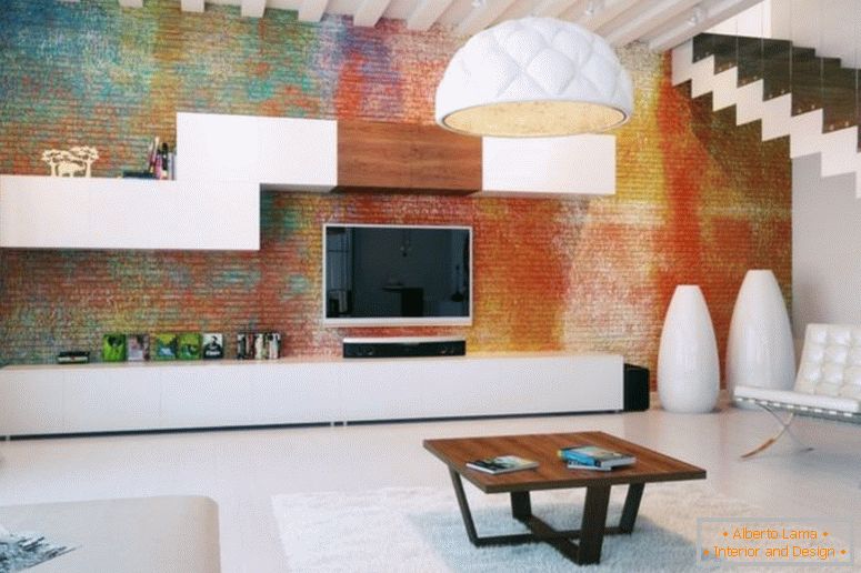 intérieur-excellent-coloré-exposé-brique-mur-idées-sur-loft-salon-avec-excitant-bois-1200x799