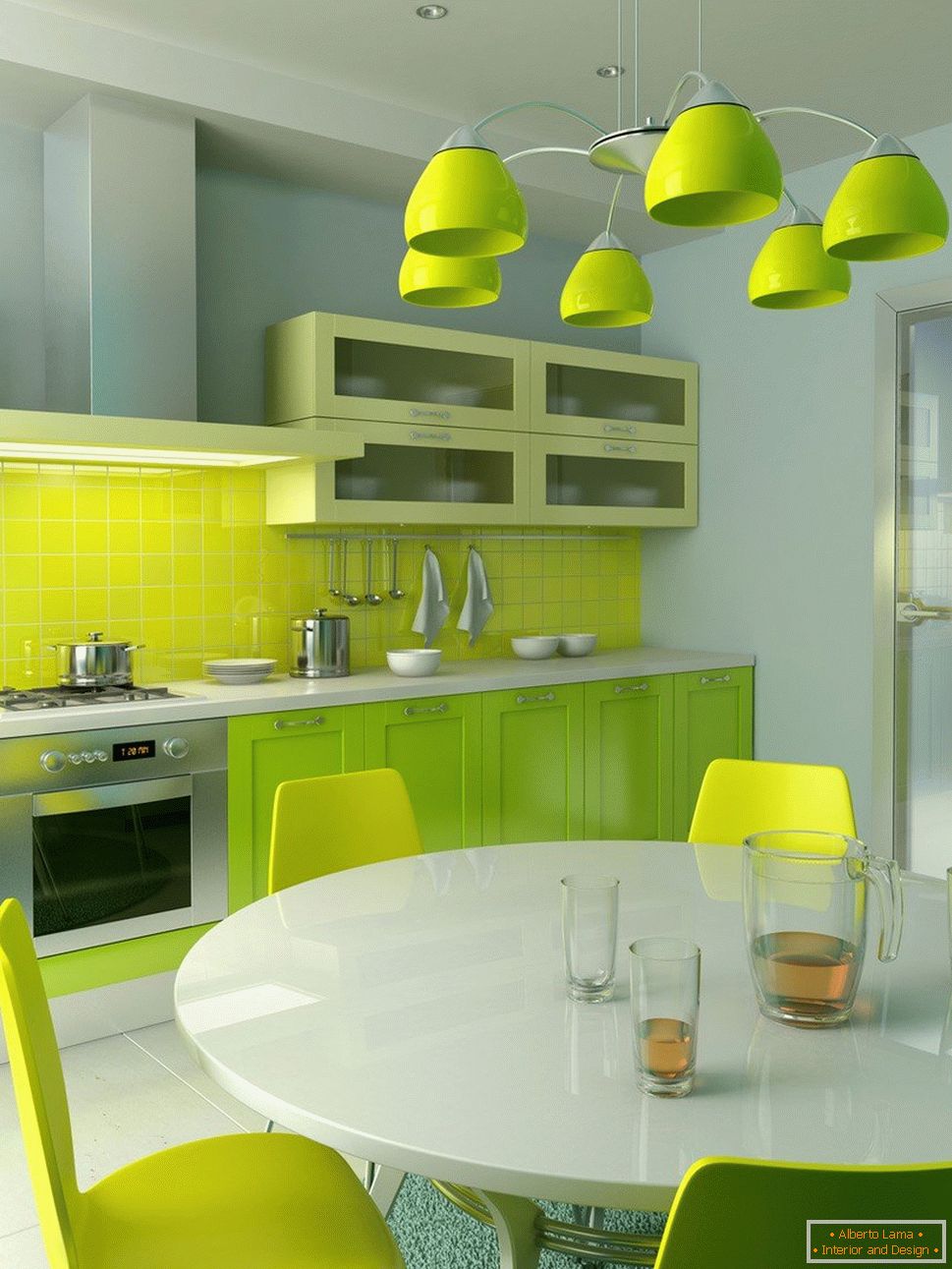 Vert clair цвет кухни