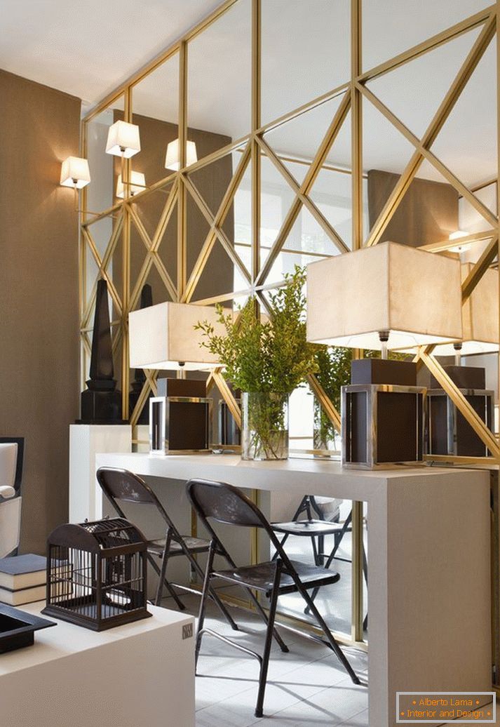 Panneau miroir sur le mur - 55 photos d'idées à l'intérieur