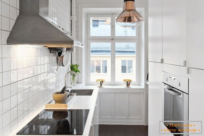 Appartement-studio cuisine de style scandinave